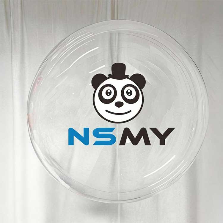 48 انچ گول صاف بابو غبارے۔