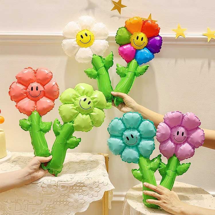 ہینڈ ہیلڈ سورج مکھی کے ورق غبارے