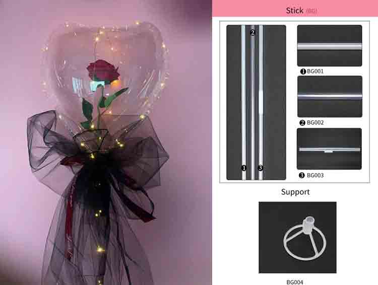 heart shaped Bobo rose sets