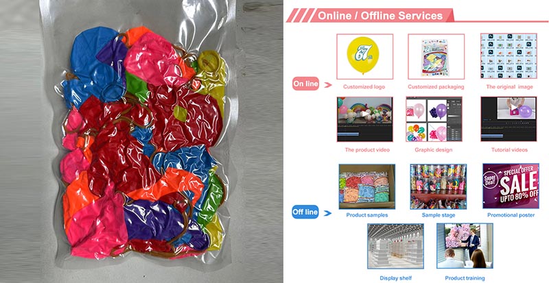 Inflatable hand pat balloon pack