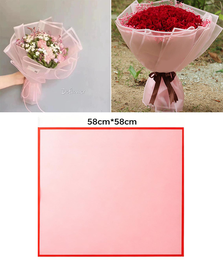 Matte Flower Wrapping Paper with Border Edge supplier