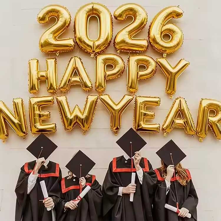 نئے سال کے فوائل بیلون سیٹ