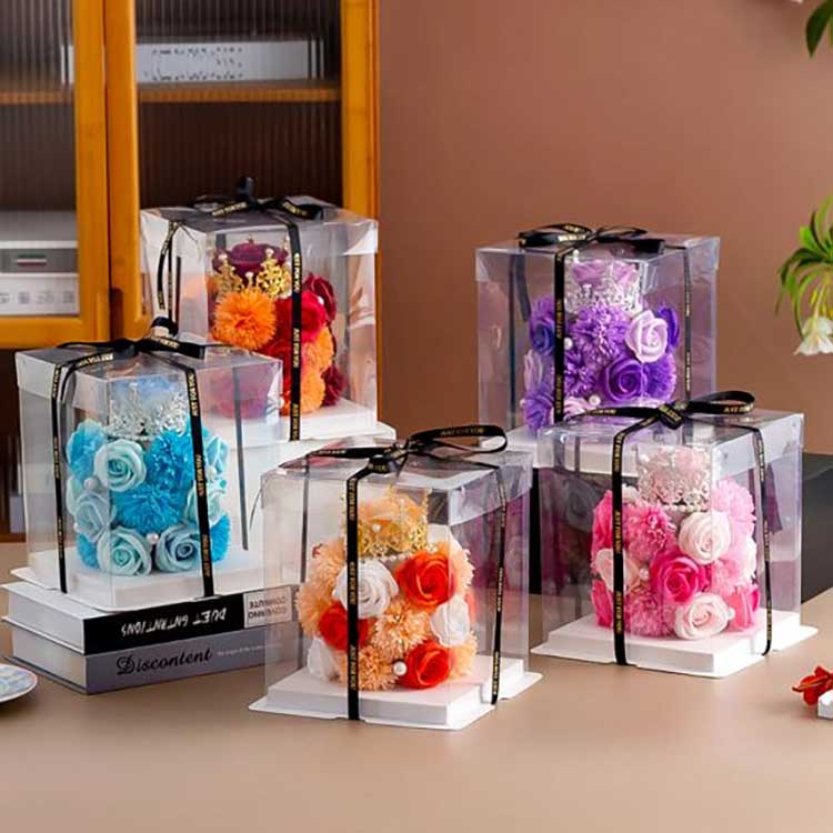 گلاب پھول گفٹ باکس